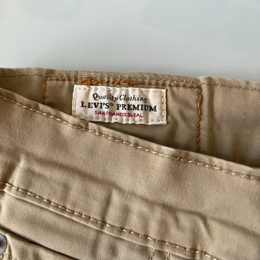 𝅺LEVI'S Jeans 511 Premium 04511-4425 Beige Slim Fit Mens w28 L30